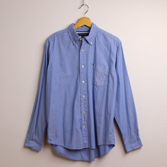 Tommy Hilfiger Blue Casual Button Up Shirt - Picture 1 of 4